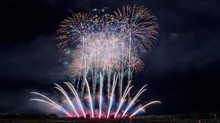 [HDR] 2025 赤川花火大会 「星の夜、街に響く光の歌声」太陽堂田村煙火店 ♪Orbital Period / 星街すいせい