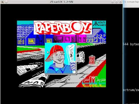 ZEsarUX emulator - Spectrum snow effect