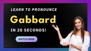 How to pronounce Gabbard