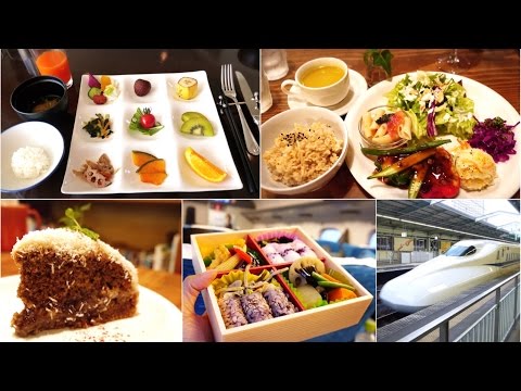 What I eat in a day #11 in Japan [Kôbe] buffet Resort, tiramisu vegan Modern Ark, Bentô Shinkansen Video