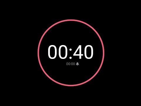 40 Second Countdown Timer / iPhone Timer Style