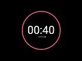 40 Second Countdown Timer / iPhone Timer Style