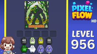 Pixel Flow Level 956 Solution Walkthrough