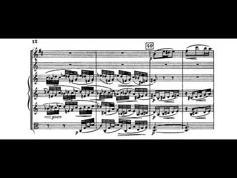 B. Martinů Serenade I for 3 violins, viola, horn and clarinet SCORE
