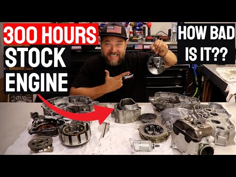 Full engine inspection - 300 Hours Yamaha WR450f build
