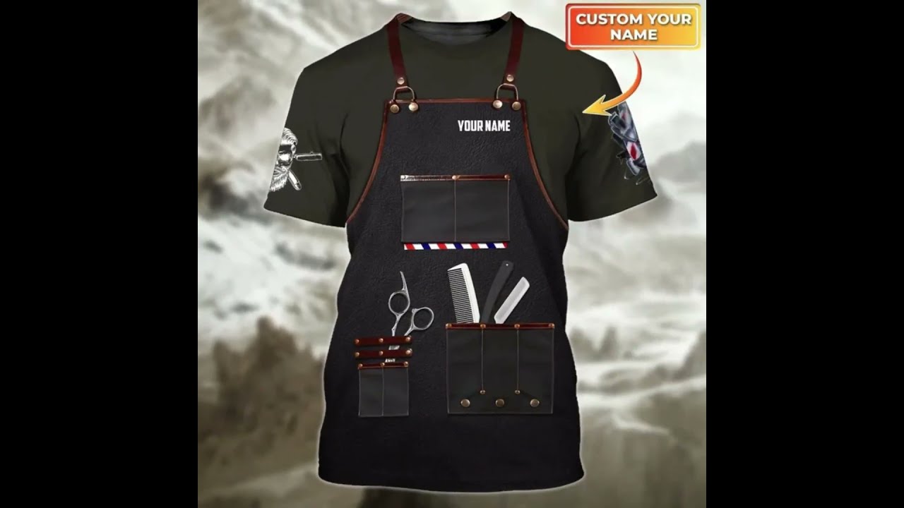 Custom Barber Tee Shirt, 3D Full Print Shirts For Barber, Best Gift For Barbers, Barber Shirt
