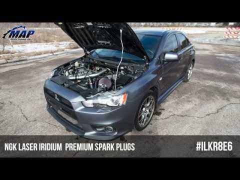 Evo X NGK ILKR8E6 Iridium Spark Plugs | 2008+ Mitsubishi Evolution 10 Spark Plug Replacement