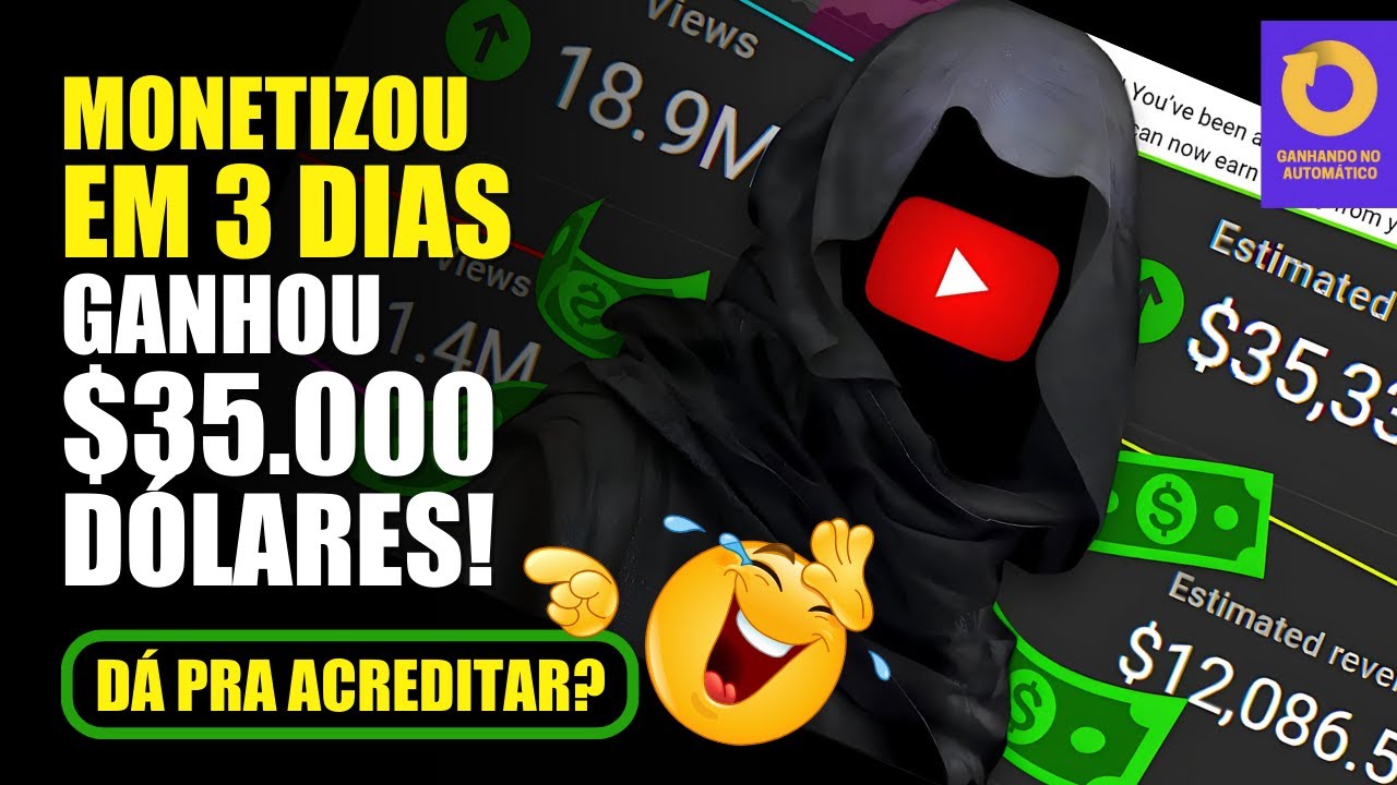 Ele vai revelar o segredo para monetizar um canal em apenas 3 dias!