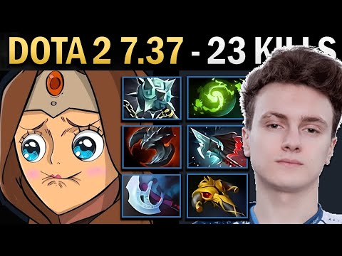 Mirana Gameplay Miracle with 23 Kills and Gleipnir - Dota 7.38