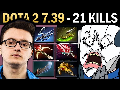 Sven Gameplay Miracle with Harpoon and 21 Kills - Dota 7.39