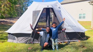 Backyard LUXURY Camping With My 5yr Old Nephew !!