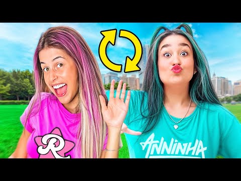 TROQUEI DE VIDA COM OS YOUTUBERS POR 24 HORAS !!!