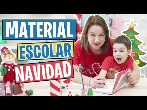 NO CREERÁS como es este MATERIAL ESCOLAR de navidad 2018-2019