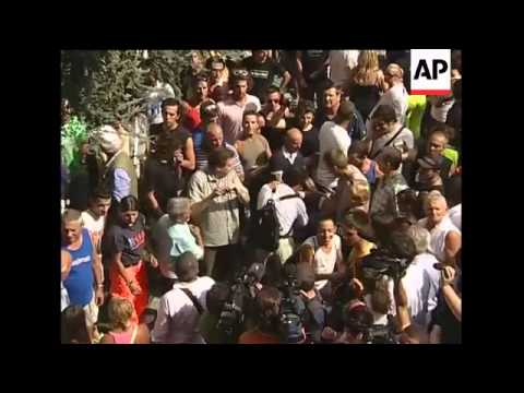 Italian Premier Berlusconi visits scene of train explosion
