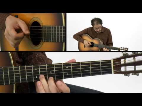 Fingerstyle Blues Guitar Lesson - #12 Slow Fuse - David Hamburger