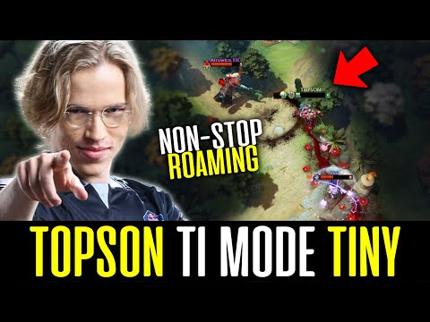 Topson TINY is in TI Mode - Non-Stop ROAMING 15 Mins Surrender! DOTA 2
