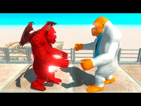 ⚡ KING VIRUS GORO vs DOCTOR Goro The Giant DEATH RUN - 🦖 Animal Revolt Battle Simulator 🦕