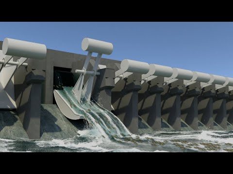 Overshot Undershot radial gate