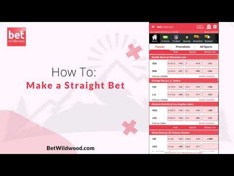 Colorado Sports Betting App - BetWildwood.com - How To Make a Straight Bet