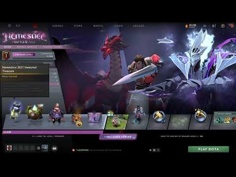 Standard Nemestice Battle Pass and Chest Opening Dota 2