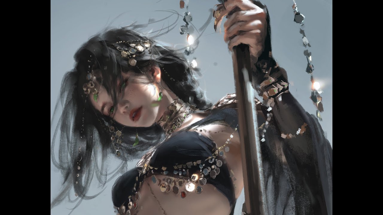 Photoshop painting process - Emerald