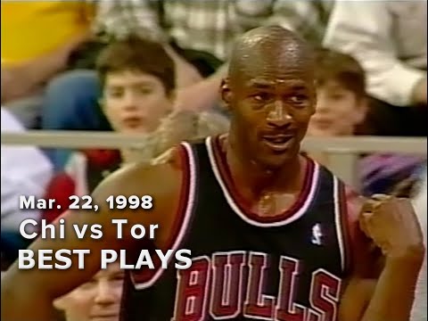 March 22, 1998 Bulls vs Raptors best plays