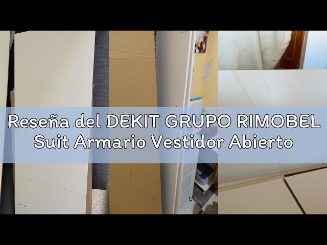Vídeo relacionado con DEKIT GRUPO RIMOBEL SUIT - Armario vestidor rinconero - Blanco - 186x80x89 cm