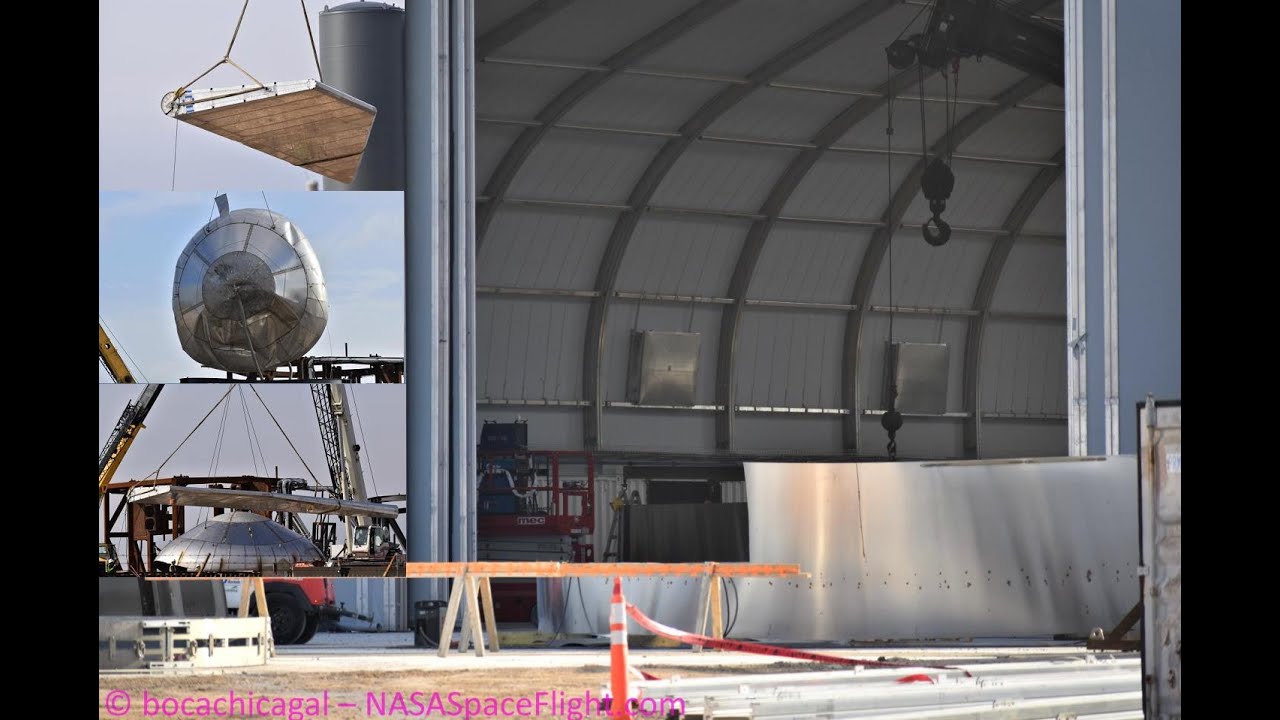 SpaceX Boca Chica - Launch Site cleared for SN1 - Starship Fins Appearance