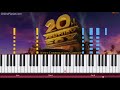 20th CENTURY FOX Piano (Reversed)