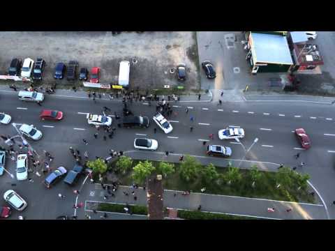 Полиция задержала водителя в Киеве на ул. Григоренко, спровоцировав серьезную дорожную пробку