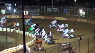 Lincoln Speedway 410 and 358 Sprint Car Highlights 10-20-13