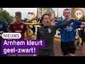 Vitesse supporters lopen optocht: club is nog springlevend