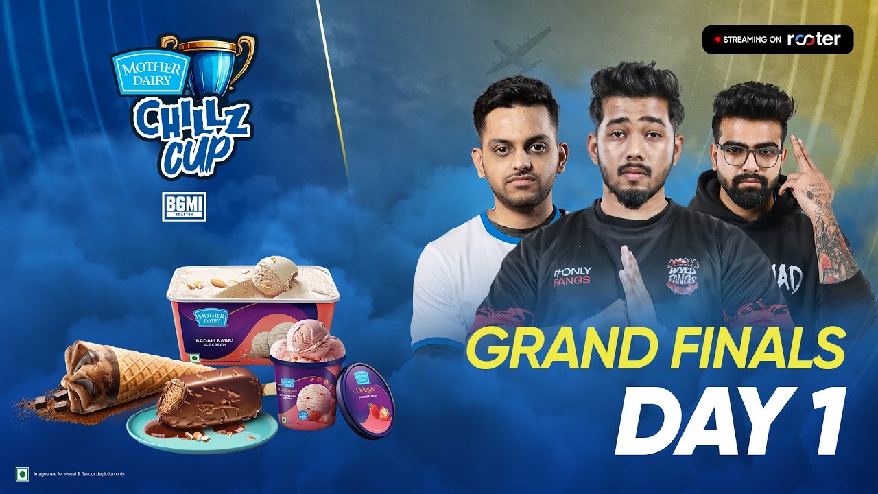 Mother Dairy Ice Cream's Chillz Cup | #BGMI | Grand Finals Day-1 | Ft- #VXT, #WF, #K9 etc