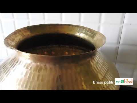 Brass Handmade Pital Pot Handi - Ecohind