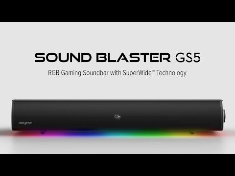 2024年のクリスマスの特別な衣装 Sound Blaster GS5 RGB Gaming Soundbar with SuperWide PCスピーカー