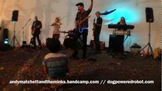 Andy Matchett & The Minks Perform Dog Powered Robot at #carboardartfest 2013