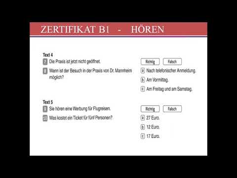 Goethe B1 Đề thi mẫu SỐ 01 NGHE tiếng Đức