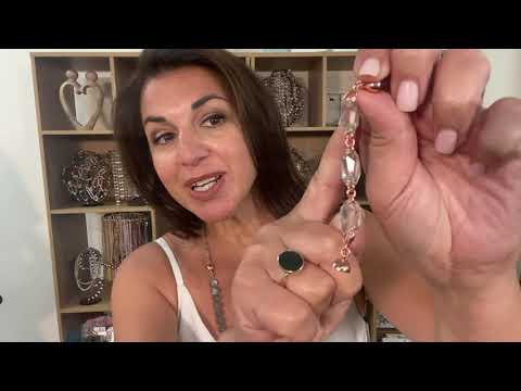 Austrian Crystal Connector - Silver Shade - Maria Nicola