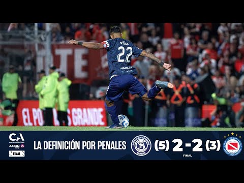 The penalty shootout. Independiente Rivadavia 2 (5) - Argentinos 2 (3). Final. Thirteenth edition.