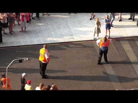 Safety stewards own show from Wembley before RW concert :))