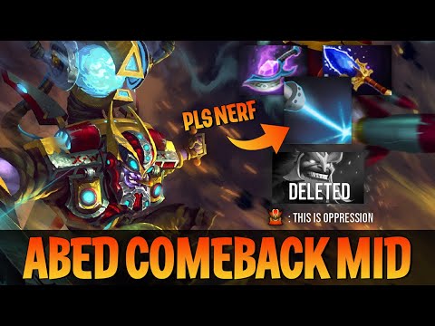 Dota 2 Tinker Midlane 7.28 EG Abed perspective - Gameplay Highlights