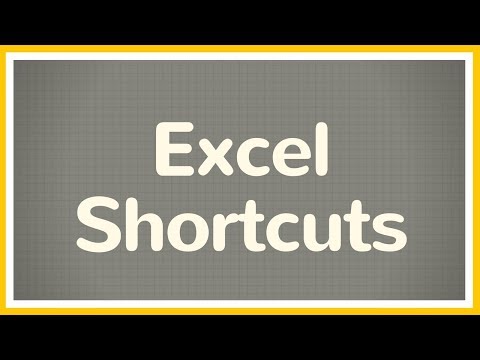 Time Saving Excel Shortcuts - Tutorial