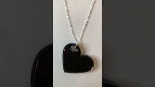 Black heart 🖤Valentine’s Day necklace piece