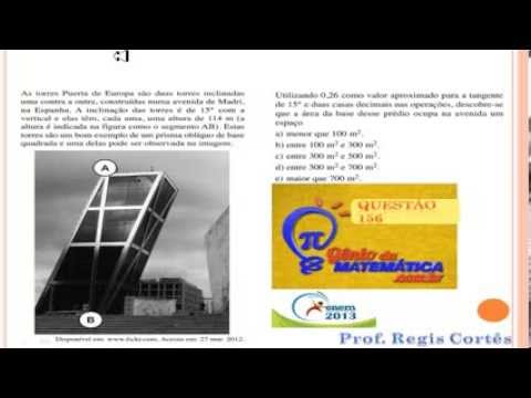 Questão 156 Prova comentada ENEM 2013