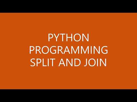 What Does Split And Join Do In Python Programming Tutorial For Beginners
