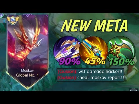 MOSKOV  META  LIFESTEAL WITH BURST BUILD 2025! (the most powerful build) ~ MLBB!! 