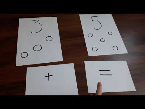 Dodawanie na konkretach - zabawy dla dzieci w domu.