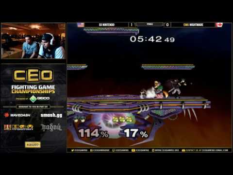 CEO 2017 - Nightmare (Marth) vs DJ Nintendo (Fox) - Pools