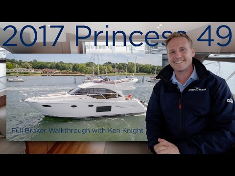 2017 Princess 49 'Cara Bella' Broker Walkthrough with Ken Knight