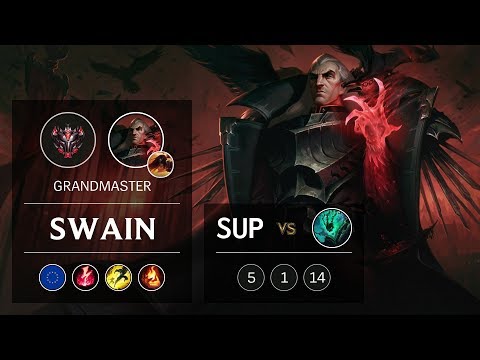 Swain Support vs Thresh - EUW Grandmaster Patch 9.5
